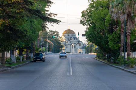 Poti, Georgia - 17, June 2020: Beautiful city of Poti, travel to Georgia
