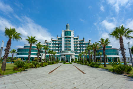 Anaklia, Georgia - 25 Jule, 2020: The building of the Grand Hotel Golden Fleece in Anaklia Georgiaのeditorial素材