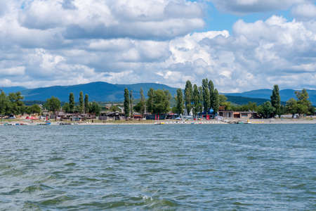 Bazaleti, Georgia - 12 August, 2020: Bazaleti lake in Georgia. Resortのeditorial素材