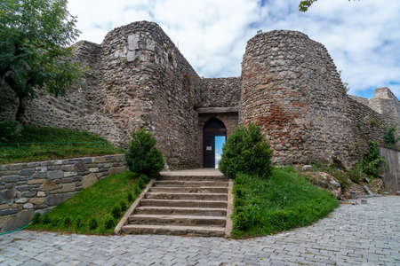 Entrance into the mediaeval orthodox church Zedazeni near Mtskheta, Travel to Georgia