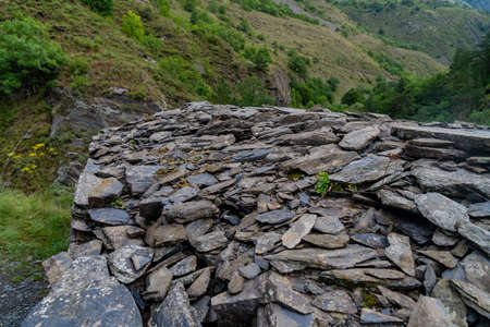 Anatori Crypts, near Shatili in the Upper Khevsureti. Georgia. Travel