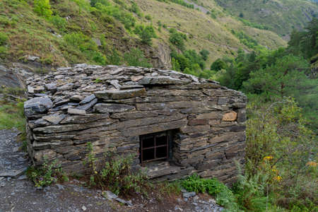 Anatori Crypts, near Shatili in the Upper Khevsureti. Georgia. Travel