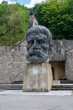Chargali, Georgia - 12 August, 2020: Statue of Vazha Pshavela, a great Georgian poetのeditorial素材