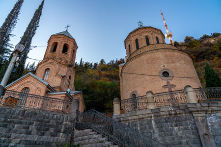 Mama Daviti church, mount Mtatsminda in Tbilisi, Georiga. Religion