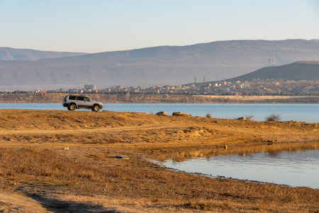 Tbilisi reservoir or The Tbilisi sea, beautiful landscape