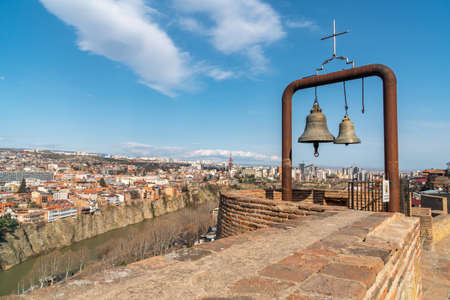 Tbilisi, Georgia - 03 April, 2021: Beautiful view of Tbilisi, travel