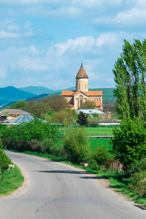 Old orthodox church in the village Samtavisi. Georgia, architecture