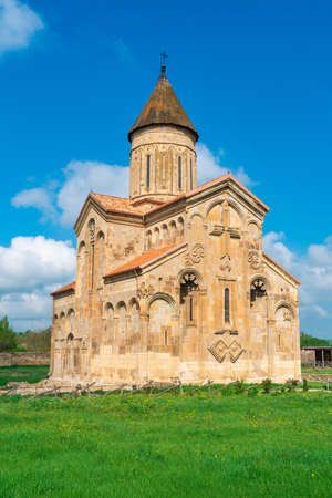 Old orthodox church in the village Samtavisi. Georgia, architectureの写真素材