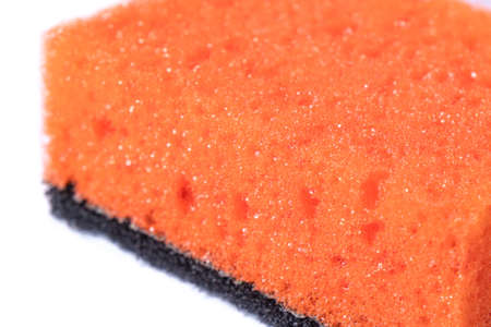 Kitchen sponge asolated on a white backgroundの写真素材