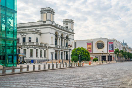 Tbilisi, Georgia - 1 August, 2021: Theatre on Agmashenebeli Avenue in Tbilisi. Culture