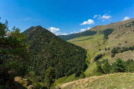 View of the remote Tusheti village of Diklo, Georgia. Travelの写真素材
