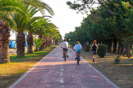 Batumi, Georgia - 30 August, 2022: Batumi seafront boulevardのeditorial素材
