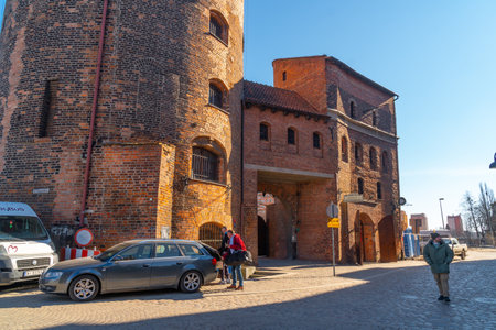Gdansk, Poland - 11 March, 2022: Old brick historic Building in Gdansk. Travelのeditorial素材