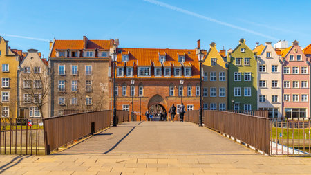 Gdansk, Poland - 11 March, 2022: Old beautiful city of Gdansk. Travel