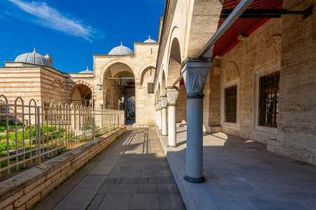 Mihrimah Sultan Mosque and Complex, located in Edirnekapi district of Turkey. Religionの写真素材