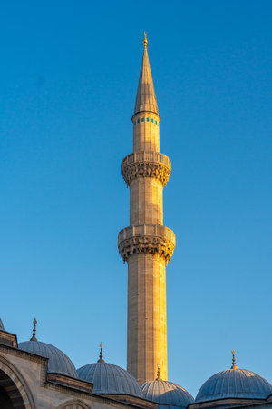 The minaret of a Muslim mosque. Religion. Istanbuulの写真素材