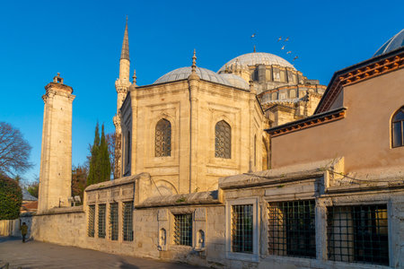 View of historical Fatih Mosque in istanbul. Travel in Turkey. Religionの写真素材