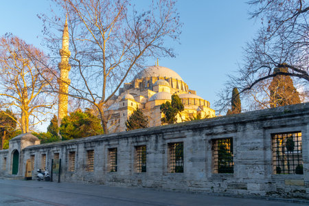 The Shehzade Mosque or Sehzade Camii located in Fatih district, Istanbul, Turkeyの写真素材