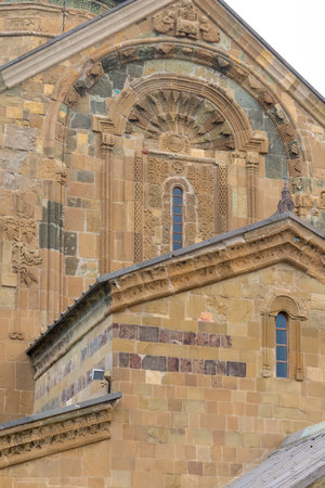 Svetitskhoveli Cathedral built in the 11th century in the city of Mtskheta. Travel in Georgiaの写真素材