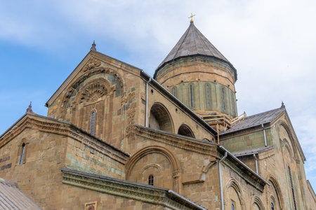 Svetitskhoveli Cathedral built in the 11th century in the city of Mtskheta. Travel in Georgia