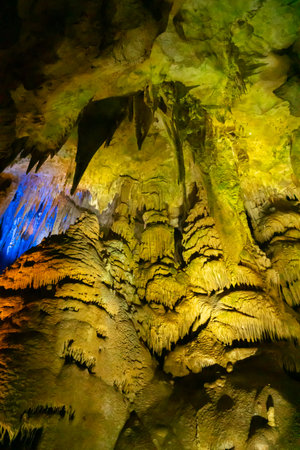 Cave at Sataplia nature reserve near Kutaisi, Imereti, Georgia. Travelの写真素材