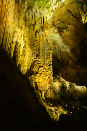 Cave at Sataplia nature reserve near Kutaisi, Imereti, Georgia. Travelの写真素材