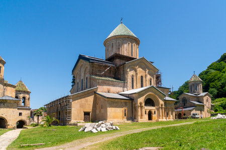 Old orthodox monastery Gelati near Kutaisi, Imereti region, Georgia. Travelの写真素材