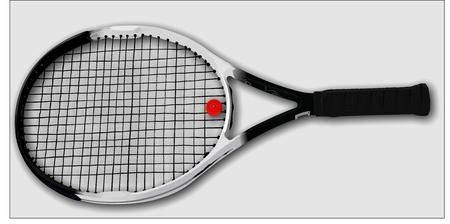 Tennis racketの写真素材