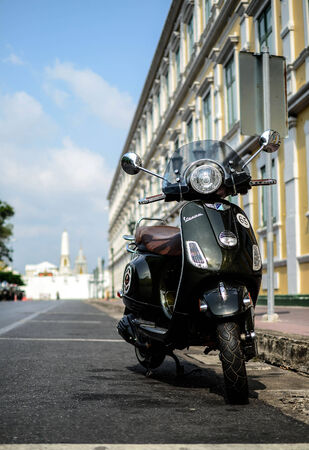 Beautiful Vespa near the Grand Palace Thailandのeditorial素材
