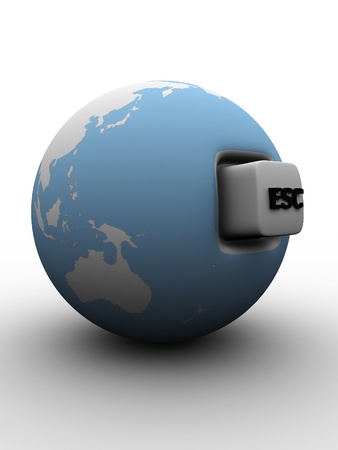 Escape from the planet earthの写真素材