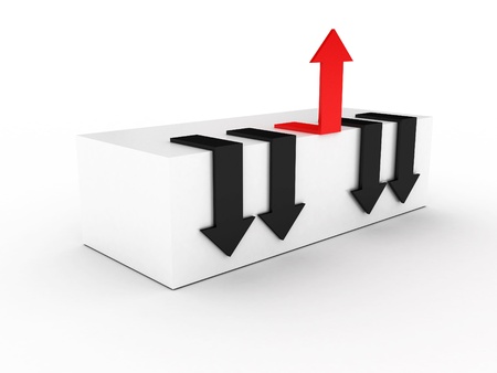 Arrows. Make your choice. 3D imageの写真素材