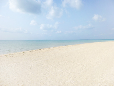 White sand beachの写真素材