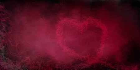 Valentines day background with hearts. Love and beautyの写真素材