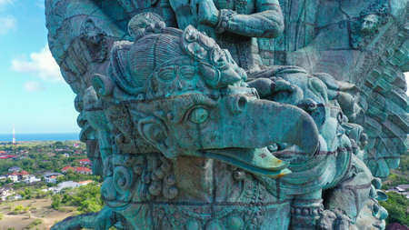 Head of Garuda. The part of Garuda Wisnu Kencana statue located in Baliの写真素材