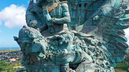 Head of Garuda. The part of Garuda Wisnu Kencana statue located in Baliの写真素材