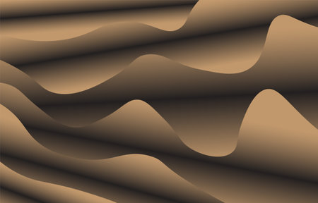 abstract background with wavy lines in brown and beige colors