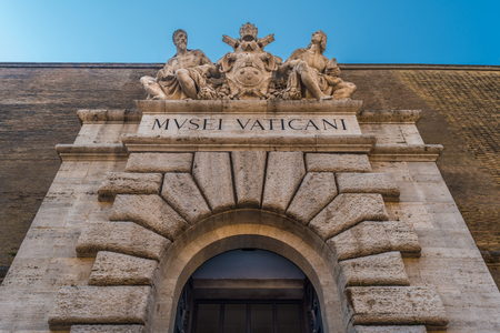 Main entrance of the Vatican Museumのeditorial素材