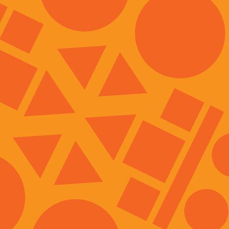Orange geometric background. Business abstraction. Big forms.
