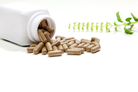herbal medicine, a herbal healer, alternative medicineの写真素材