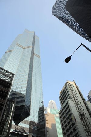 Wonderful view of the hong-kong architecture