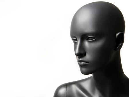 beautiful mannequin standing alone on the light white backgroundの写真素材