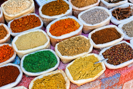 Indian traditional spicesの写真素材