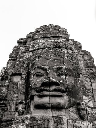 Fine art photohraphy in black and white edition of Angkor Wat temple complexes
