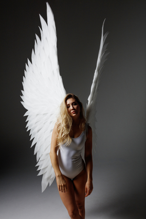 Angel woman posingの写真素材