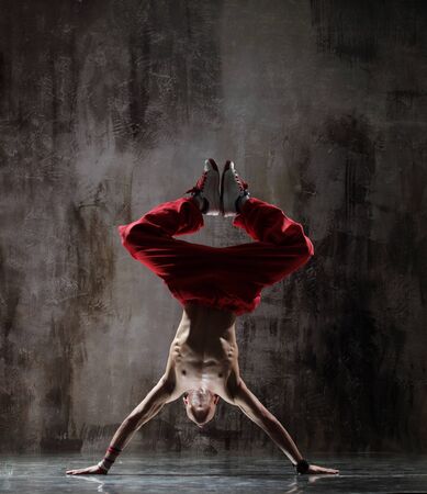 young modern hip hop male dancerの写真素材