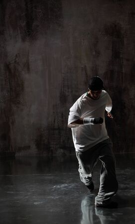young modern hip hop male dancerの写真素材