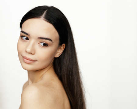 Young beautiful glamour woman faceの写真素材