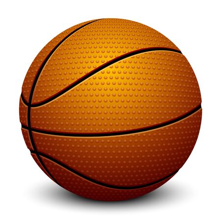 Basketball on a white background. Vector illustration.のイラスト素材