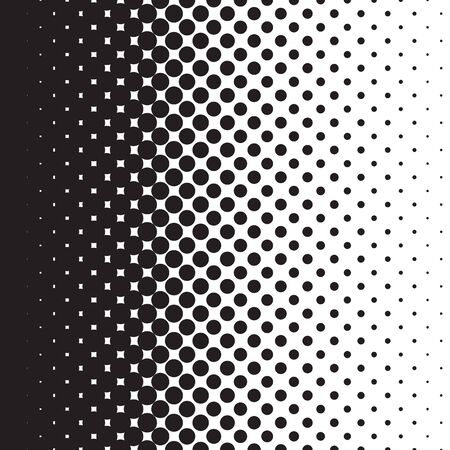 Vector halftone dots. Black circles on white background.のイラスト素材