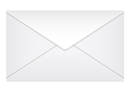 Closed envelope on a white background. Vector illustration.のイラスト素材